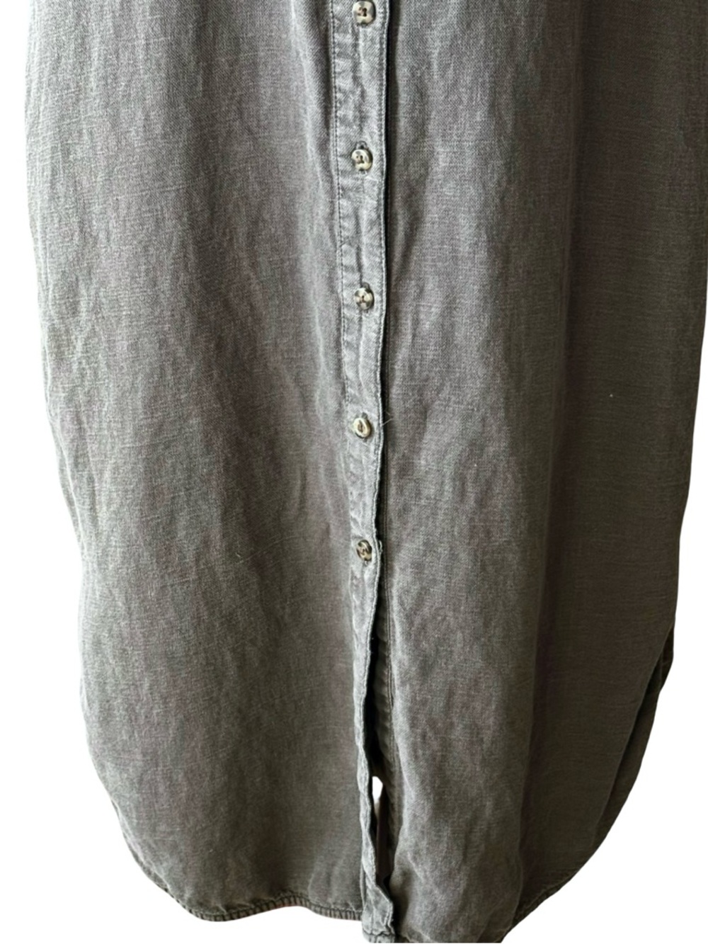 Lucky Brand Linen Utility Midi Shirt Dress with Belt Size Large - Picture 7 of 9